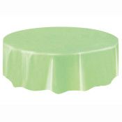 84" TABLE COVER APPLE GREEN ROUND TC