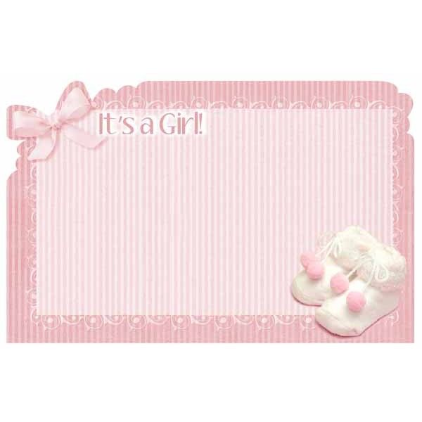 IT'S A GIRL, PINK BOOTIES