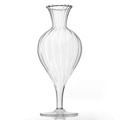 8”h x 3.5” BOUTIQUE GLASS BUDVASE (AD)