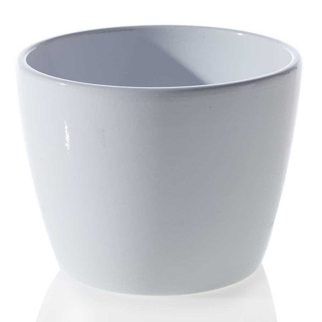 3.25”H X 4.25” WHITE MALIBU POT (AD)