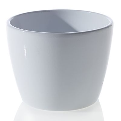 3.25”H X 4.25” WHITE MALIBU POT (AD)