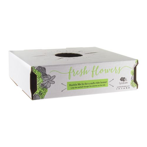 SHORT Buckle Me In Vase Carrier -- White