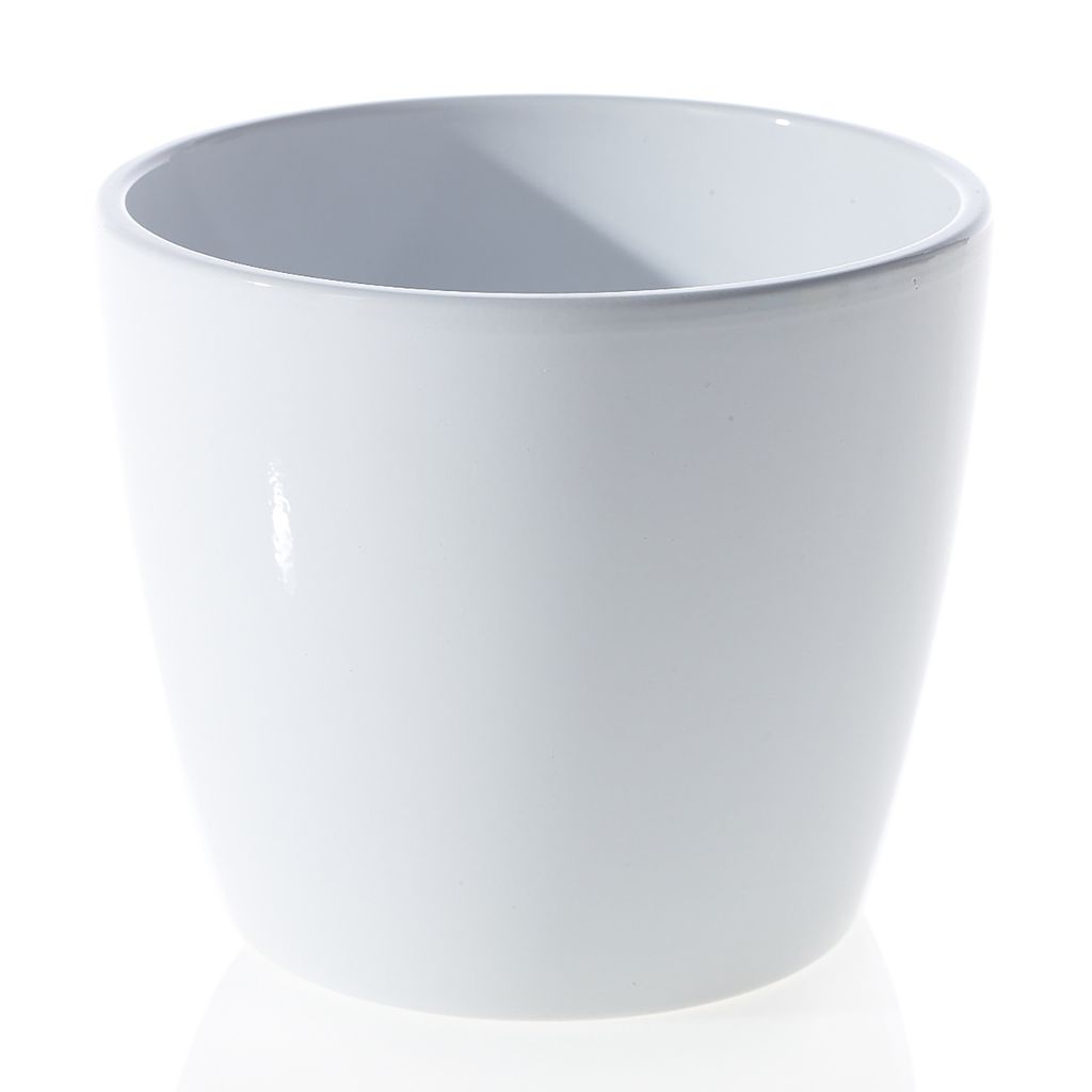 4”H X 5.25” WHITE MALIBU POT (AD)