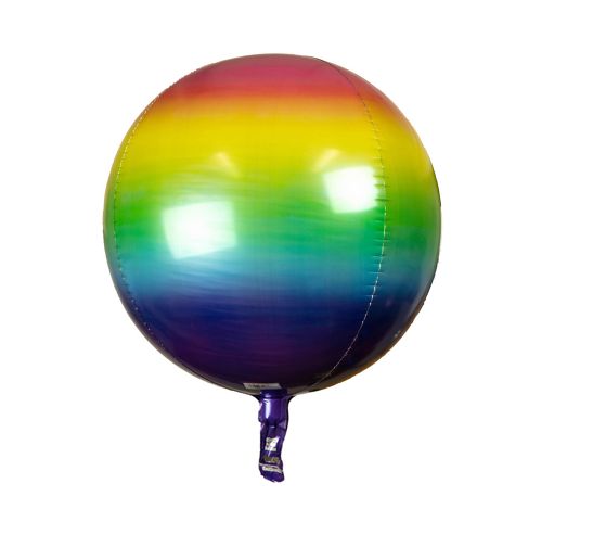 8’’ ORB RAINBOW SPHERE FOIL BALLOON