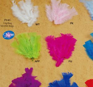 ALL PURPOSE FEATHERS, 14 GRAMS/BAG