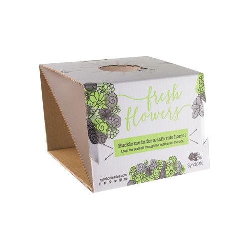 MEDIUM Buckle Me In Vase Carrier -- White