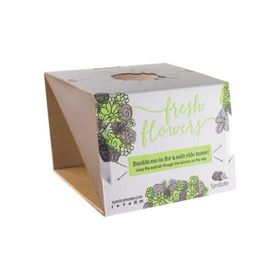 MEDIUM Buckle Me In Vase Carrier -- White