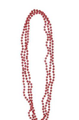 33"" 7 MM RED BEADS