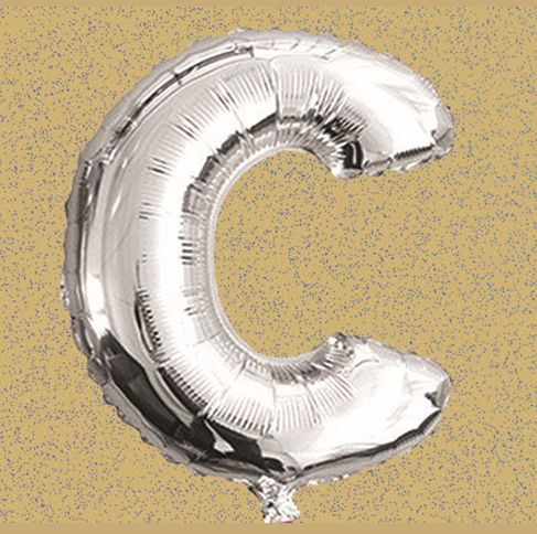 30% off was $1 now $0.70 each. 16" FOIL BALLOON “C” SILVER, 1 PC/PACK