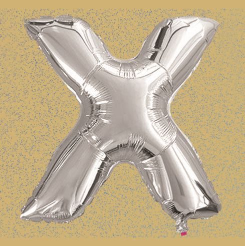 30% off was $1 now $0.70 each. 16’’ FOIL BALLOON, “X” SILVER , 1 PC