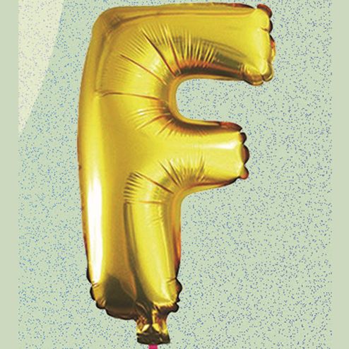 30% off was $1 now $0.70 each. 16" FOIL BALLOON “F” GOLD, 1 PC/PACK