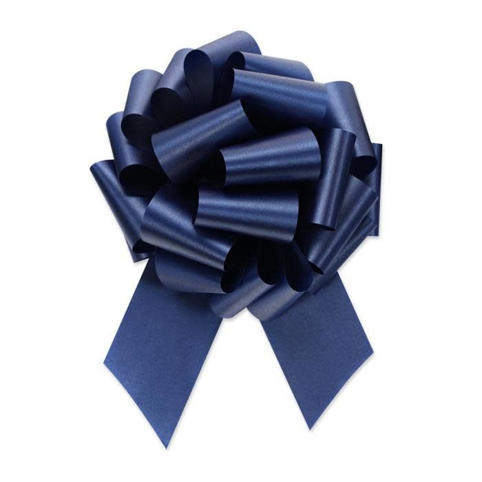2.5" Perfect Bow #40 NAVY, 2.5" ribbon width, 8"d bow size, 20 total loops.  ND