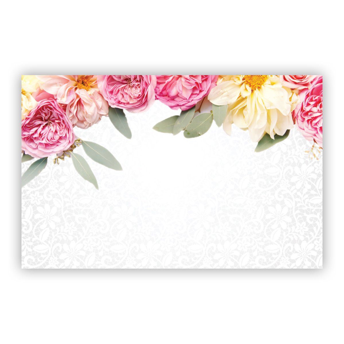 NO SENTIMENT Pretty floral lace on top CAPRI CARD