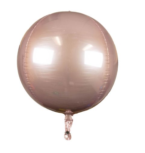 16’’ SPHERE ORB ROSE GOLD FOIL BALLOON