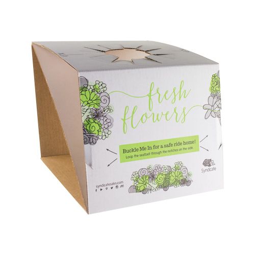 LARGE Buckle Me In Vase Carrier -- White