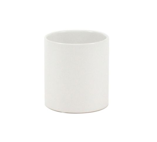 3” x 3” MATTE WHITE CERAMIC CYLINDER VASE POT