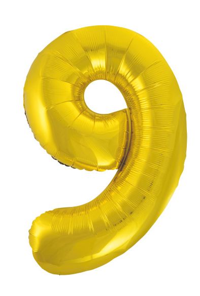 30% off was $1 now $0.70 each. GOLD  16” FOIL BALLOON “9”