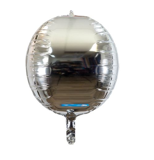 16" SPHERE ORB SILVER FOIL BALLOON