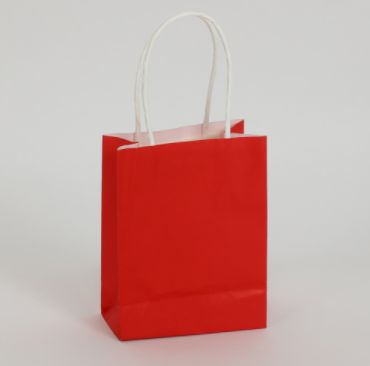 4.5" X 5.5" X 2.25" RED, TREAT BAG