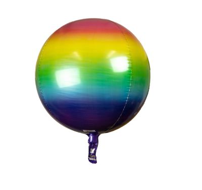 24’’ RAINBOW SPHERE “ORB” FOIL BALLOON