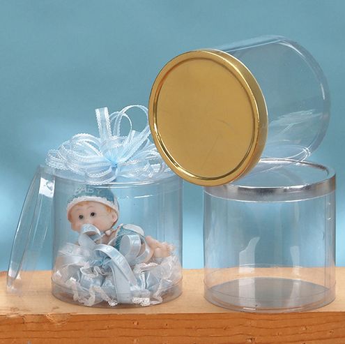 4""X 4"" GOLD LID CYLINDER CONTAINER (6 PCS/PACK)