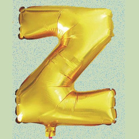 30% off was $1 now $0.70 each. 16’’ FOIL BALLOON, “Z” GOLD, 1 PC