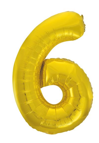 30% off was $1 now $0.70 each. GOLD 16” FOIL BALLOON “6”