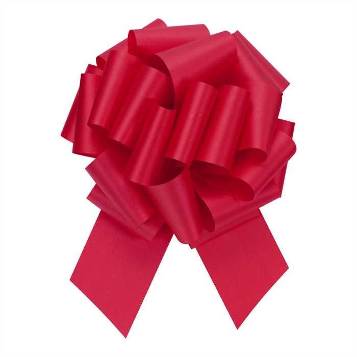PERFECT BOW HOT RED #9, 1.5" ribbon width, 5.5" bow size, 20 loops N.D.