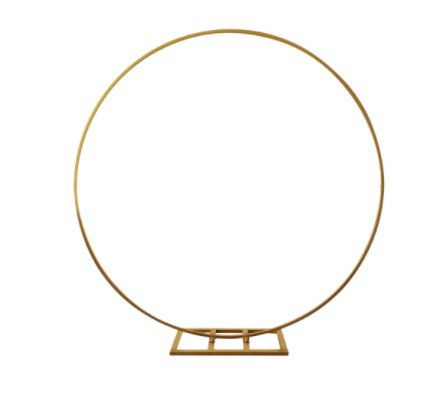 50% off was $200 now $100. 84” GOLD ROUND METAL ARCH CIRCLE BACKDROP STAND