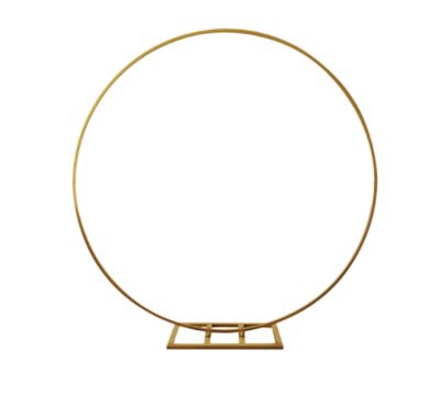 50% off was $200 now $100. 84” GOLD ROUND METAL ARCH CIRCLE BACKDROP STAND
