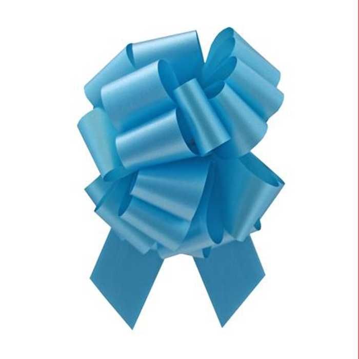 PERFECT BOW TURQ, 2.5" ribbon width, bow 8"d, 20 loops.  ND