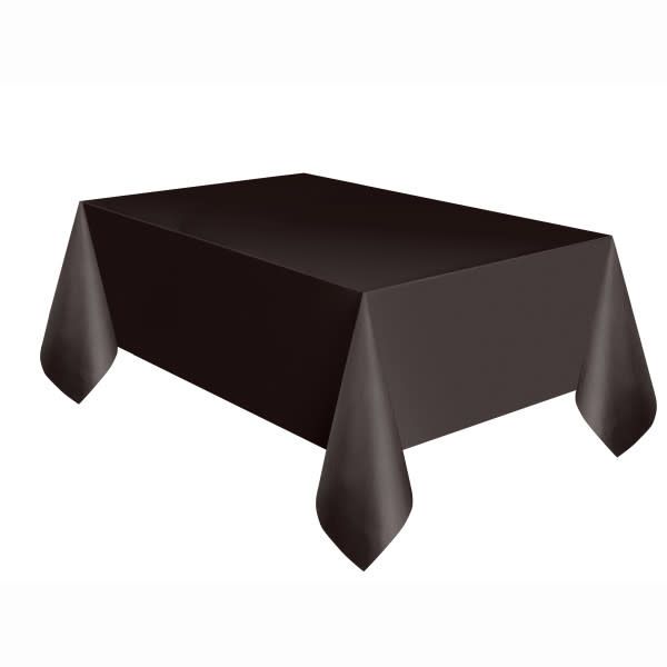 Plastic Tablecover 54""x108"" -Black