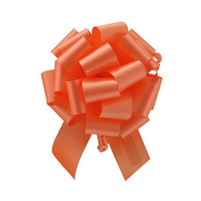 PERFECT BOW #9 ORANGE 1.5" ribbon width, 5.5" bow size, 20 loops.  ND
