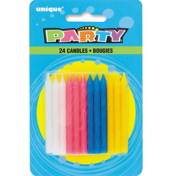 24 TWIST BDAY CANDLES
