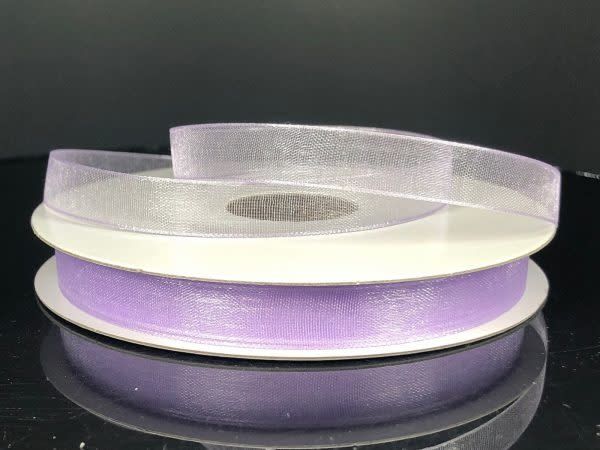 CHIFFON RIBBON 3/8"" x 25 YD.  LAVENDER