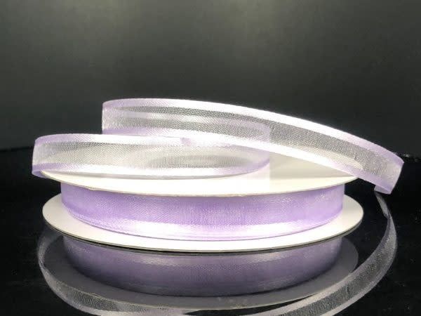 SHEER CHIFFON RIBBON SATIN EDGE 3/8"" x 25 YDLAVENDER