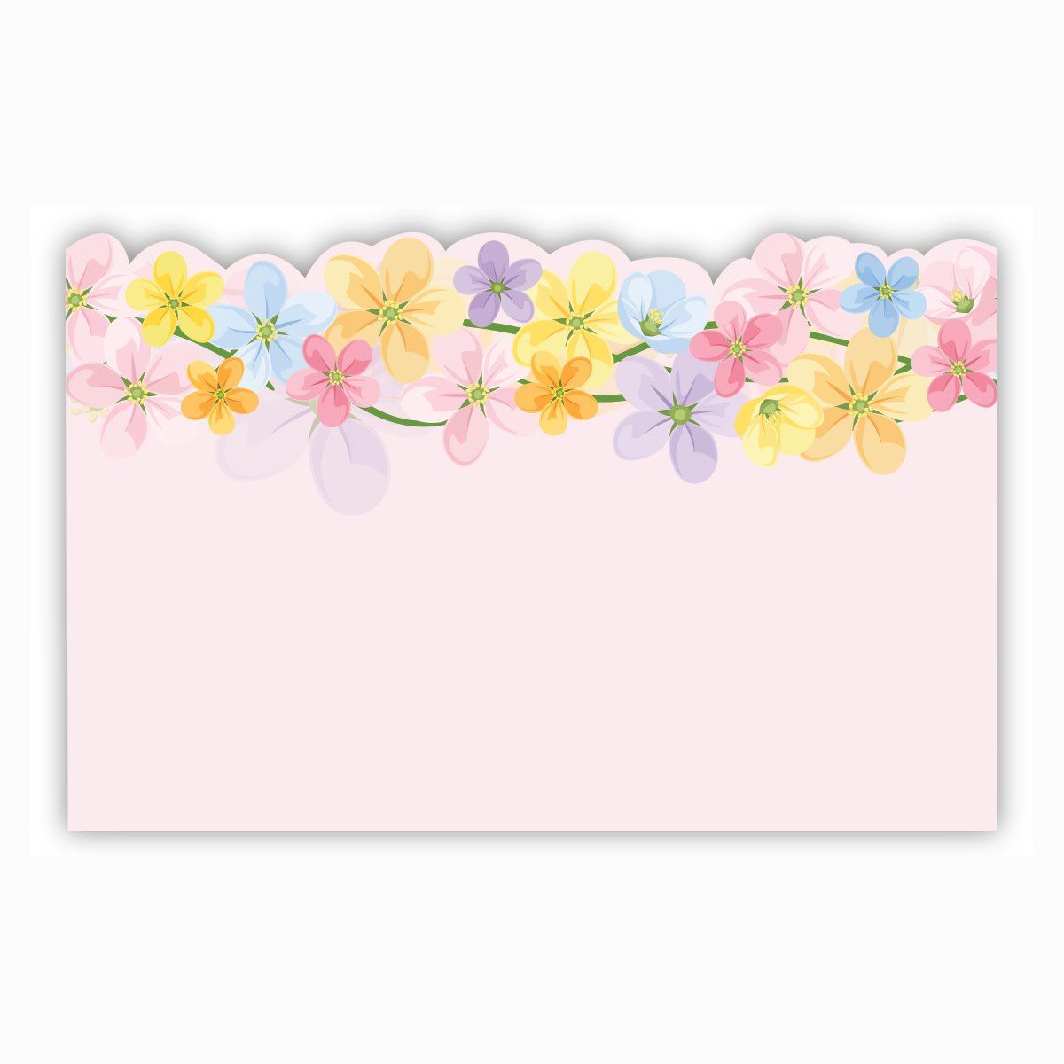 WATERCOLOR FLORAL VINE, CAPRI CARD