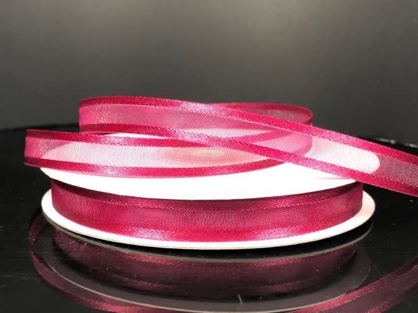 SHEER CHIFFON RIBBON SATIN EDGE 3/8"" x 25 YDBEAUTY