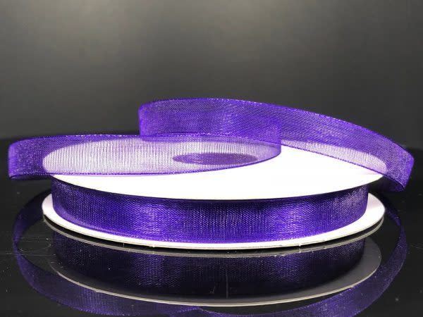 CHIFFON RIBBON 3/8"" x 25 YD.  PURPLE