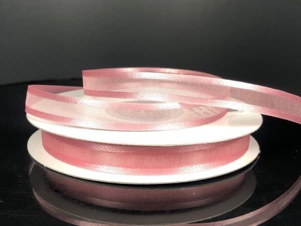 SHEER CHIFFON RIBBON SATIN EDGE 3/8"" x 25 YDMAUVE