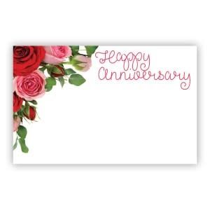 “HAPPY ANNIVERSARY” PINK &amp; RED ROSES