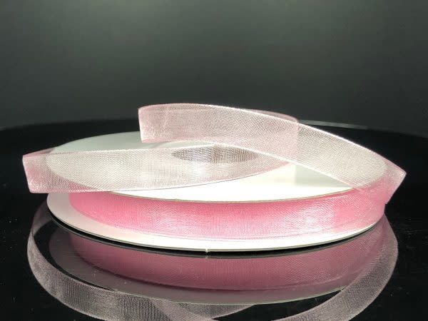 CHIFFON RIBBON 3/8"" x 25 YD.  LIGHT PINK
