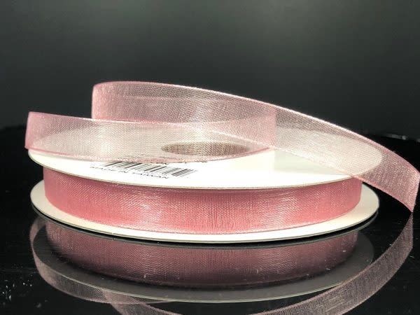 CHIFFON RIBBON 3/8"" x 25 YD.  MAUVE