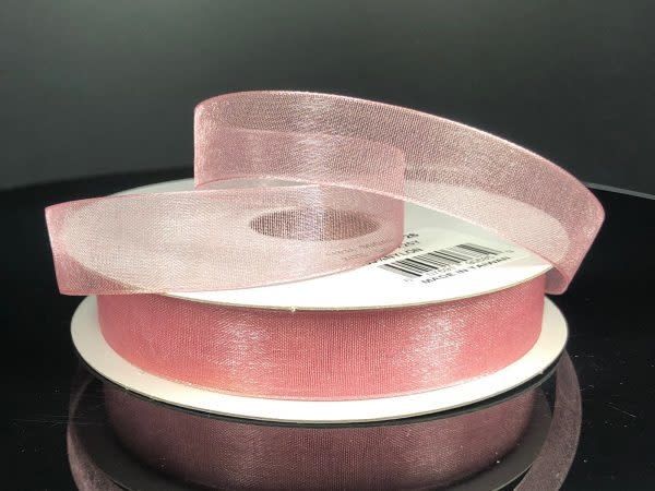 CHIFFON RIBBON 5/8"" x 25 YD. MAUVE