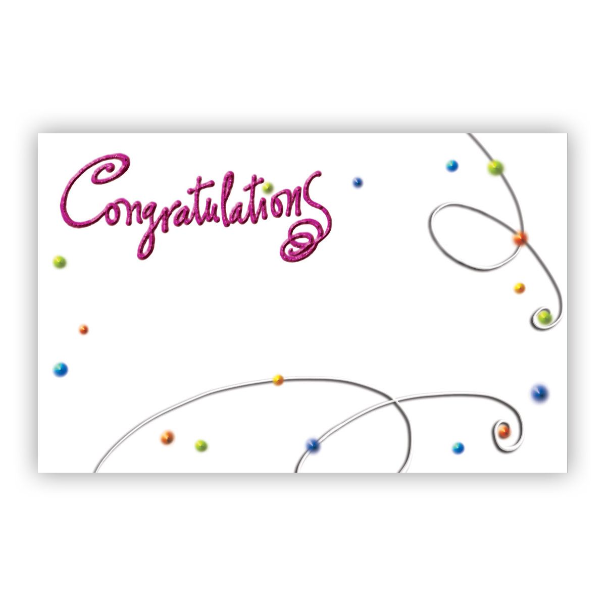 CONGRATULATIONS CAPRI CARD purple swirls,