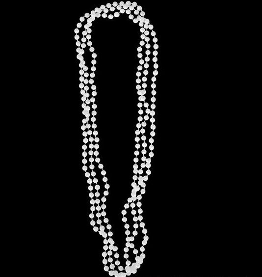 12 PK WHITE BEADS