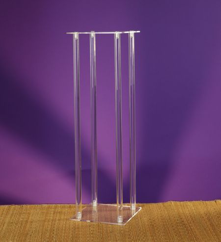 LARGE 33”H X 10” ACRYLIC PEDESTAL