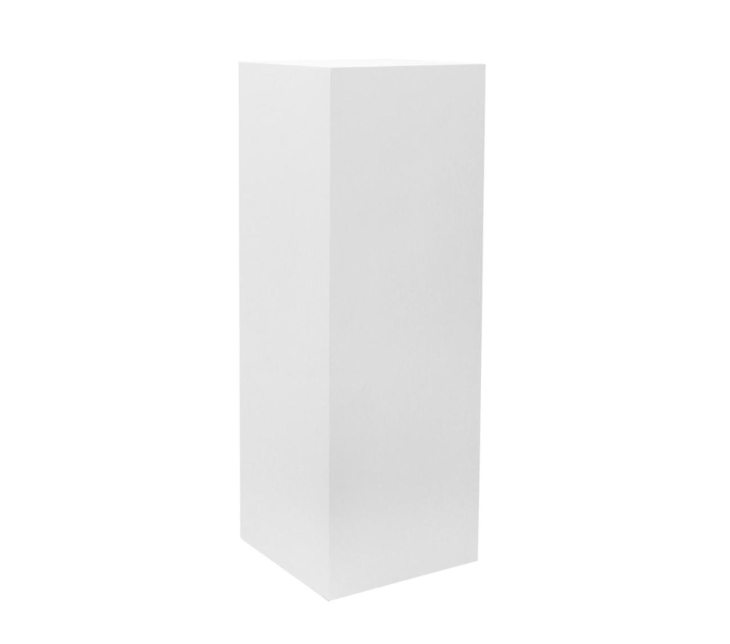 H- 40” D- 12” x 12” WHITE WOOD COLUMN