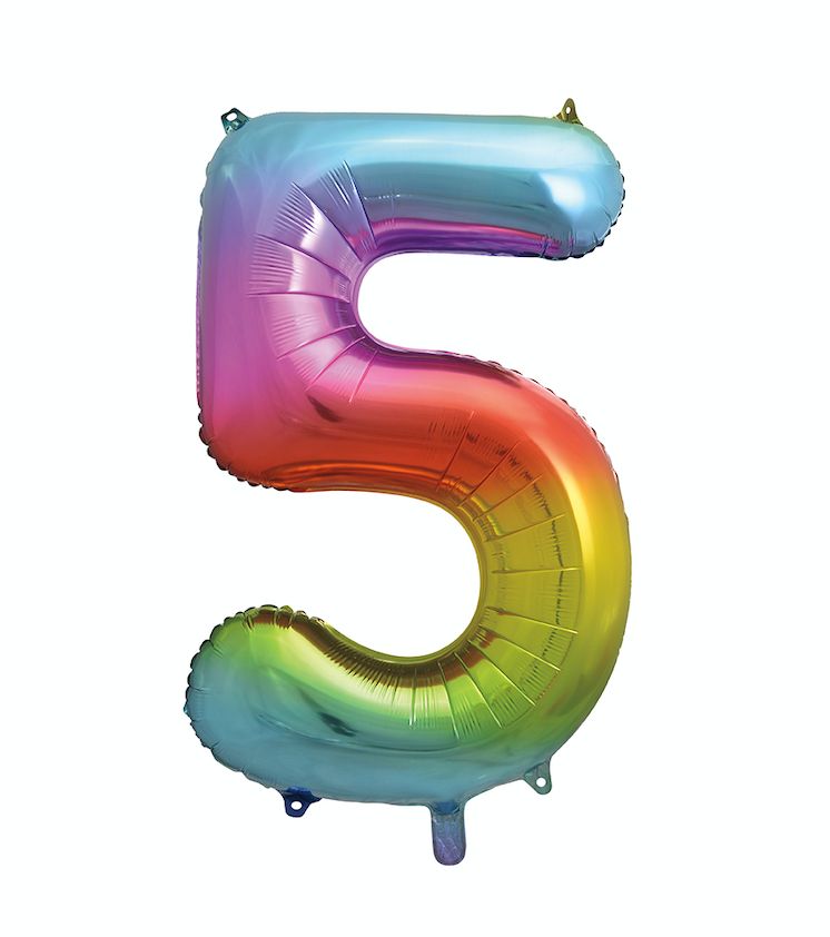 34’’ RAINBOW FOIL BALLOON #5
