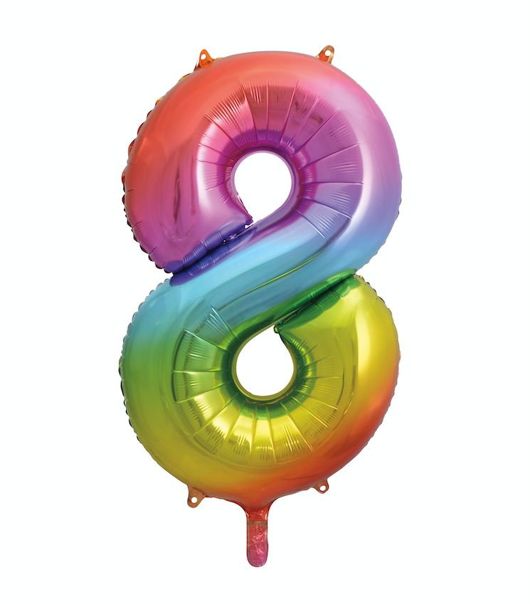 34’’ RAINBOW FOIL BALLOON #8